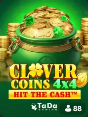 Clover Coins 4x4 Hit The Cash BC Game Saint-Martin game cover